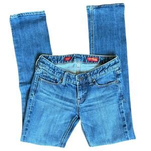 Y2k iconic X2 Express Stella Low Rise Bootcut Jeans Embroidered But Pockets 0R